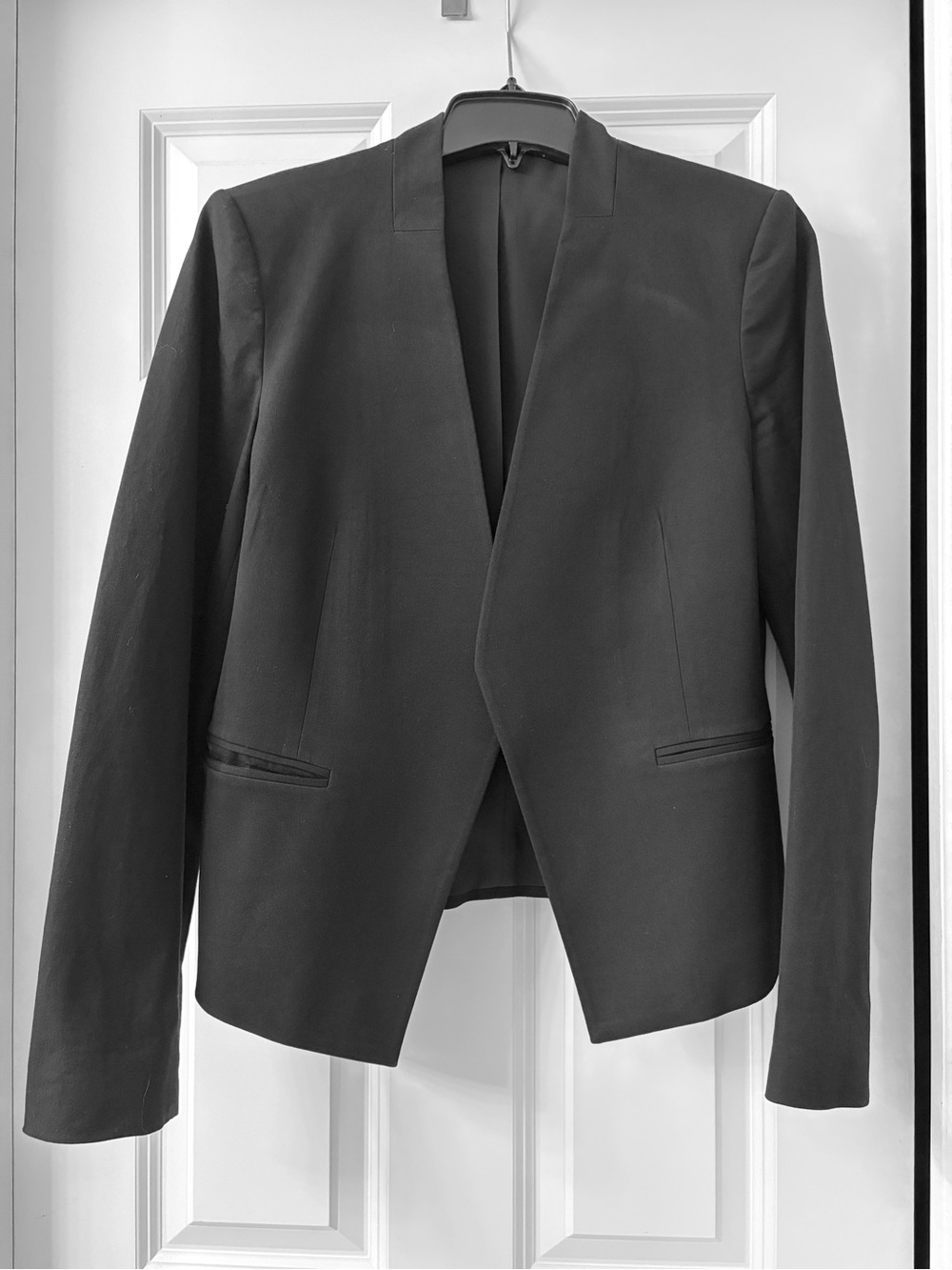 Theory Black Open-Front Blazer